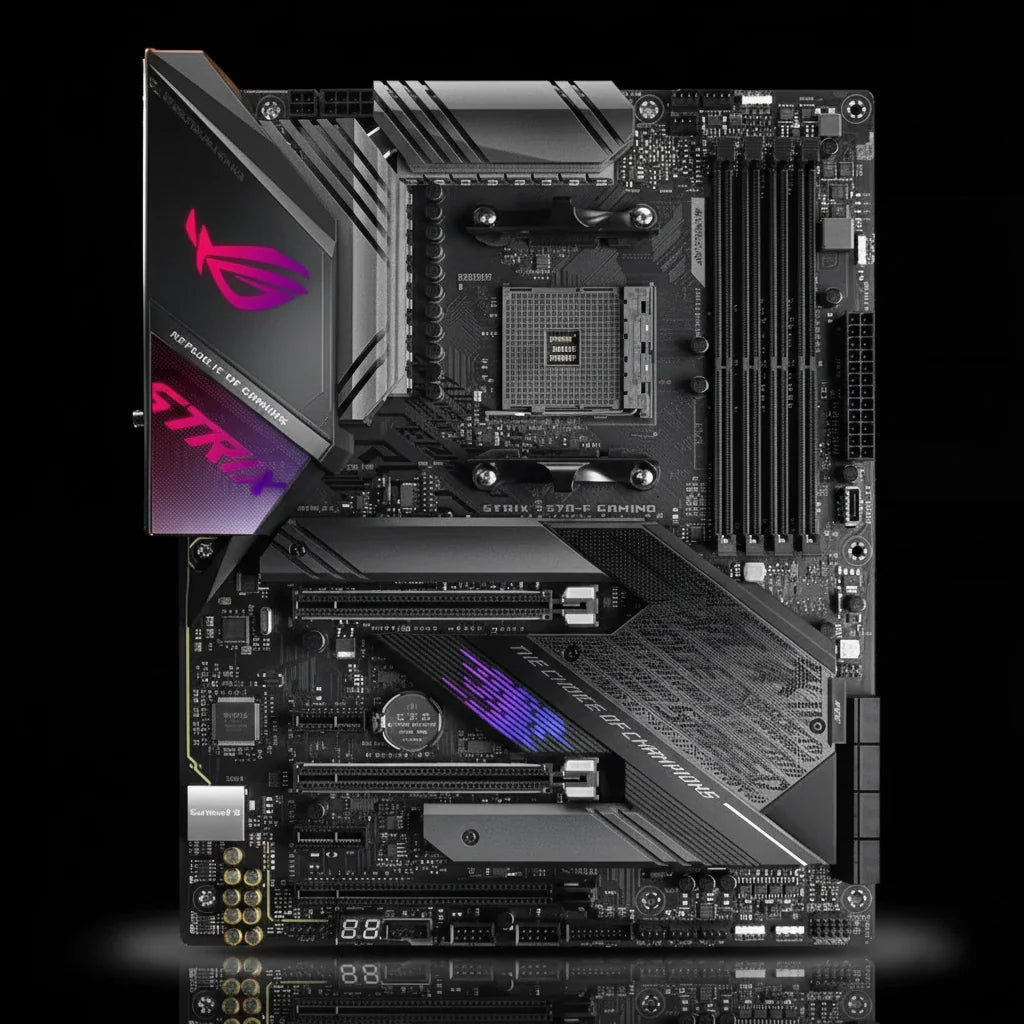 لوحة أم ASUS ROG STRIX X570-E GAMING – مقبس AM4 – دعم DDR4 – PCIe 4.0 – WiFi – بحجم ATX