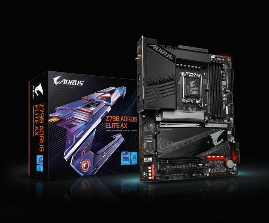 Gigabyte Z790 AORUS ELITE AX Motherboard – LGA1700 – DDR5 – WiFi 6E – 2.5GbE LAN – ATX