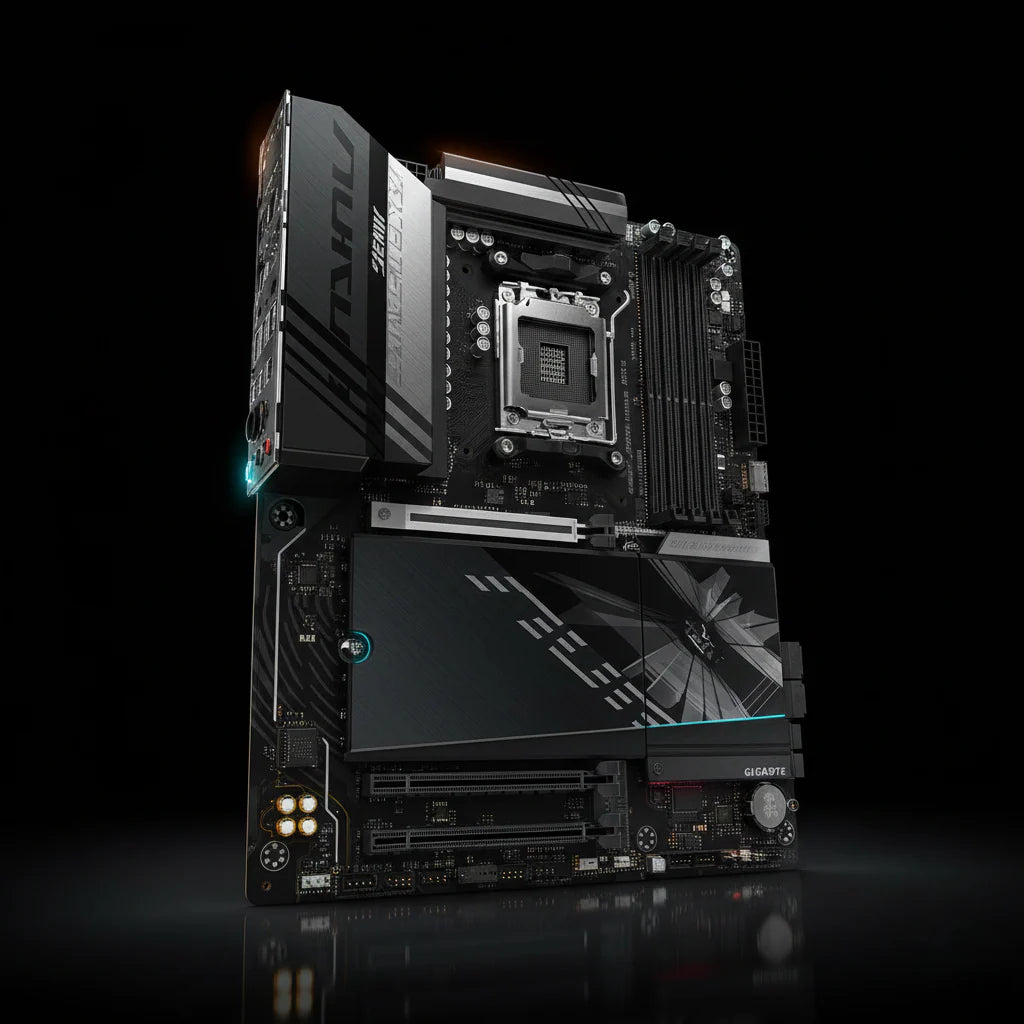 لوحة أم Gigabyte B850 AORUS ELITE WIFI7 – مقبس AM5 – دعم DDR5 – شبكة 2.5GbE – بلوتوث – بحجم ATX