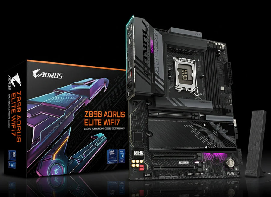 لوحة أم Gigabyte Z890 AORUS ELITE – WiFi 7 – دعم DDR5 – مقبس LGA1851 – بحجم ATX