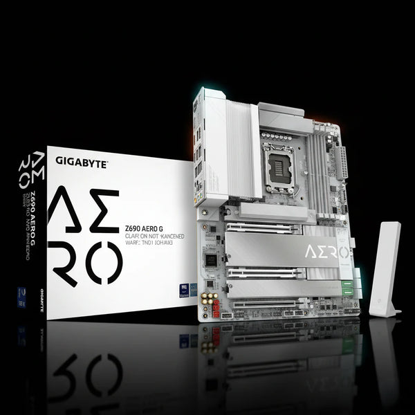 لوحة أم Gigabyte Z890 AERO G – منفذي 2.5GbE – دعم 5 منافذ M.2 – Thunderbolt 4 – DDR5 – مقبس LGA1851 – بحجم ATX