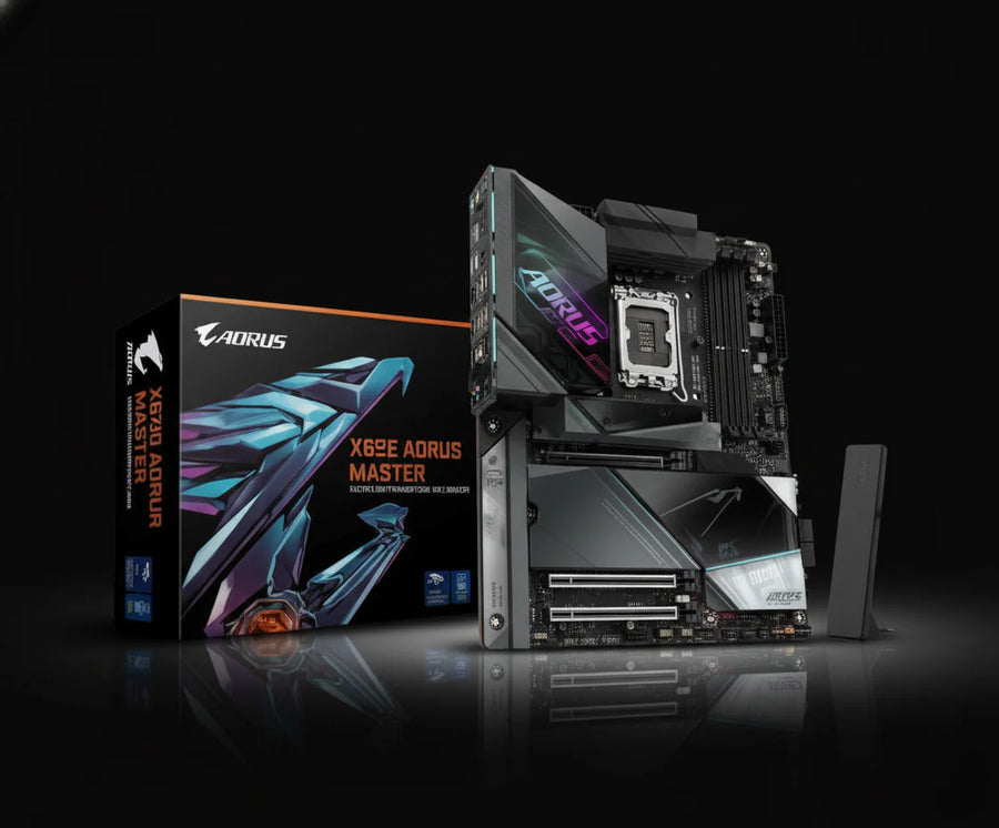 لوحة أم Gigabyte Z890 AORUS MASTER – دعم DDR5 – شبكة 10GbE – WiFi 7 – مقبس LGA1851 – بحجم ATX