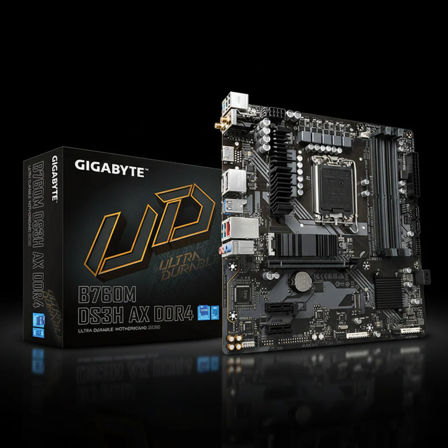 GIGABYTE B760M DS3H AX DDR4 لوحة أم Micro-ATX تدعم WiFi 6 ومقبس LGA1700