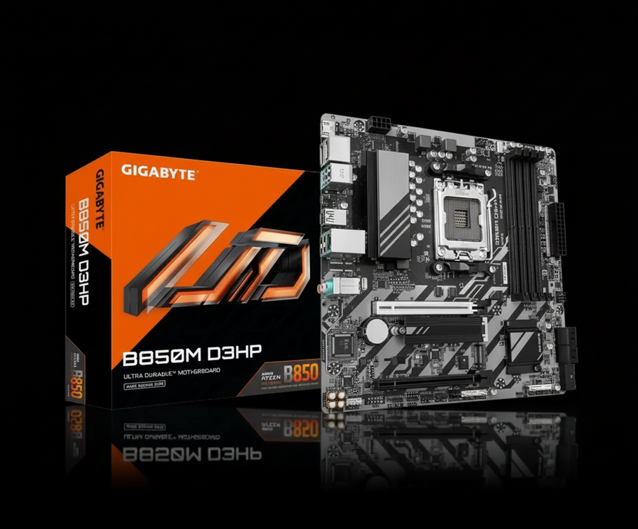 GIGABYTE B850M D3HP Micro-ATX Motherboard – DDR5 – AM5 Socket – 1Gb LAN