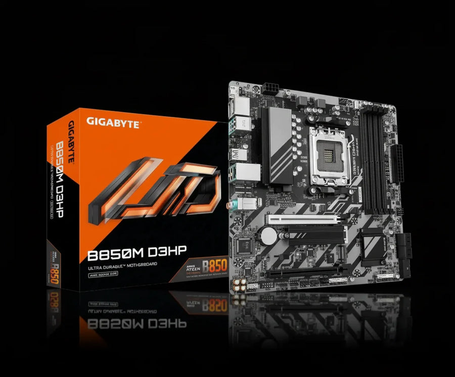 لوحة أم GIGABYTE B850M D3HP بحجم Micro-ATX – تدعم DDR5 – مقبس AM5 – شبكة 1 GB