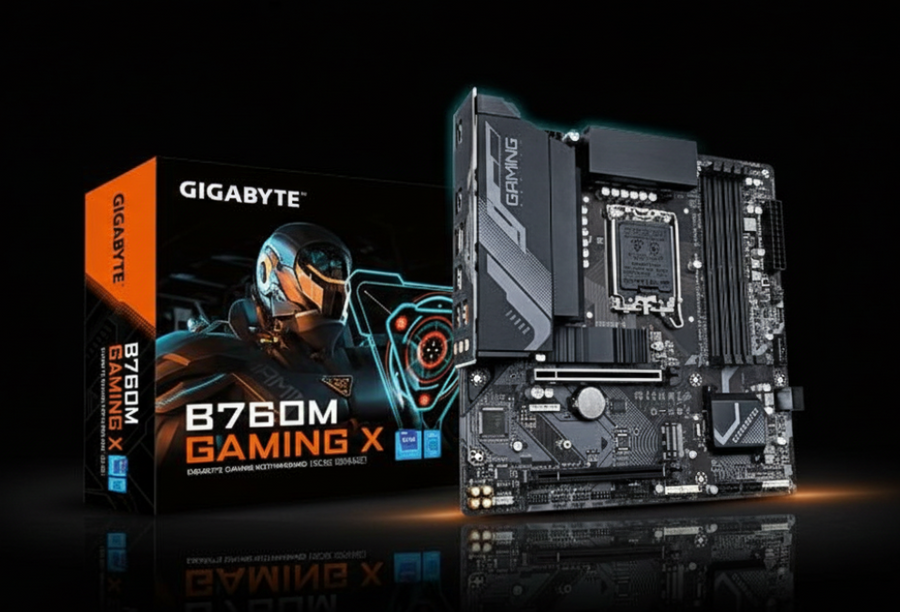 GIGABYTE B760M Gaming X AX DDR5 mATX LGA1700 Motherboard – Rev. 1.1