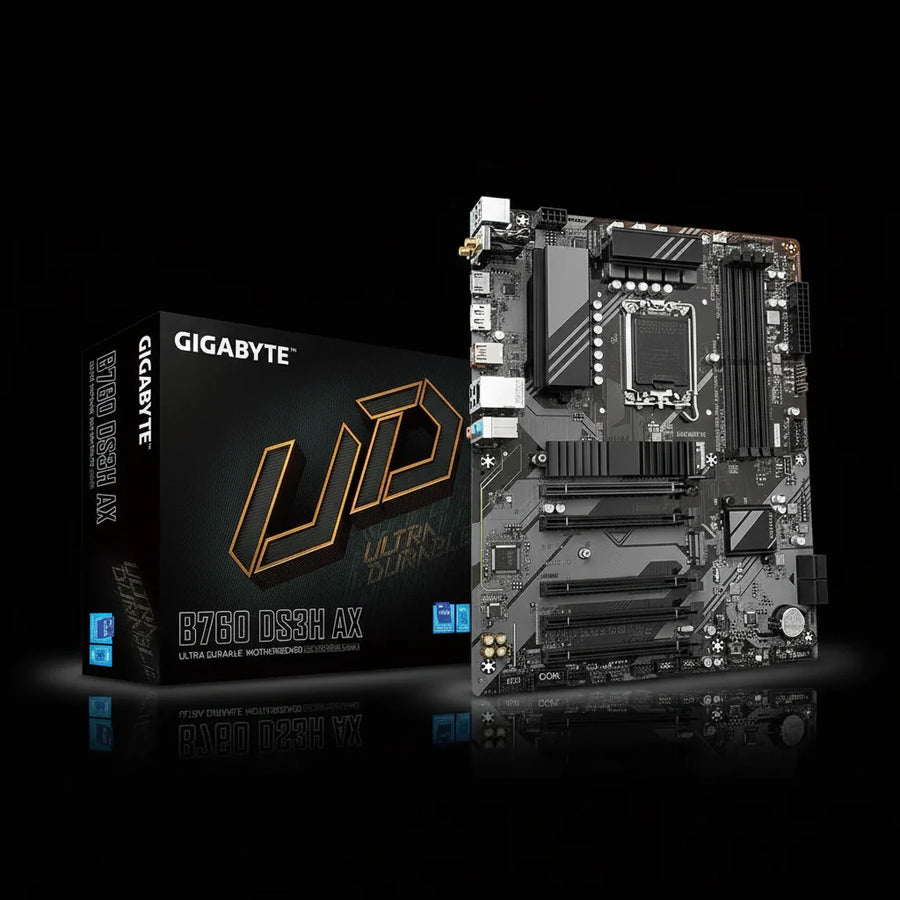 لوحة أم GIGABYTE B760 DS3H AX DDR5 ATX بمقبس LGA1700 مع WiFi 6 – إصدار 1.1