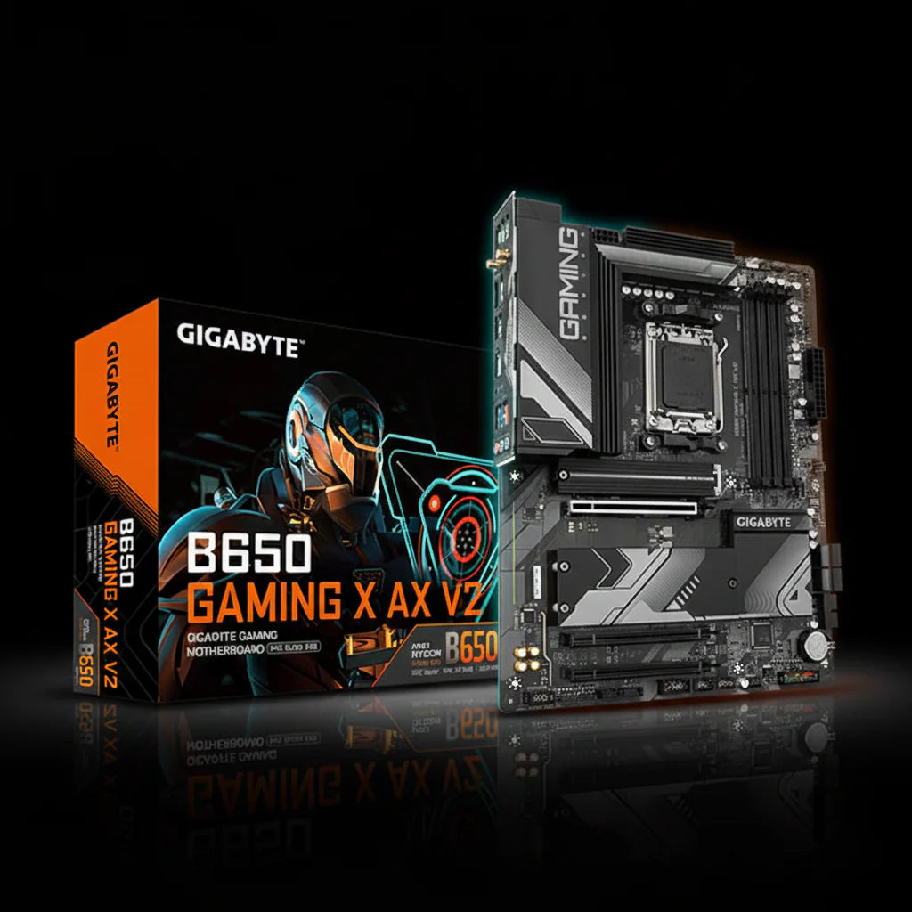 لوحة أم GIGABYTE B650 Gaming X AX V2 DDR5 ATX بمقبس AM5 مع WiFi وBluetooth