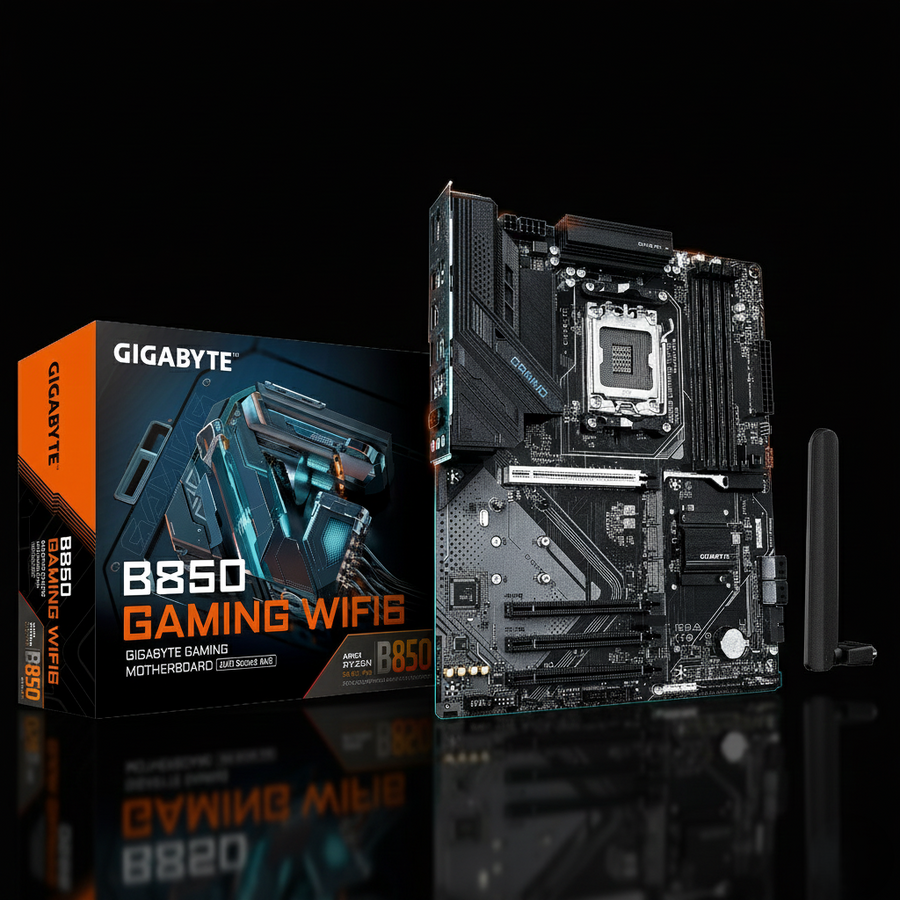 Gigabyte B850 GAMING WIFI6 Motherboard – AM5 – DDR5 – 2.5GbE LAN – Bluetooth – ATX