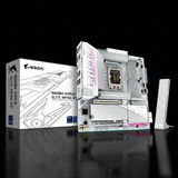 Gigabyte B860M AORUS ELITE WIFI6E ICE Motherboard – LGA1851 – DDR5 – 2.5GbE LAN – Micro-ATX