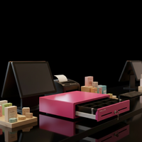 Cash Box Moveable 41cm - Purple