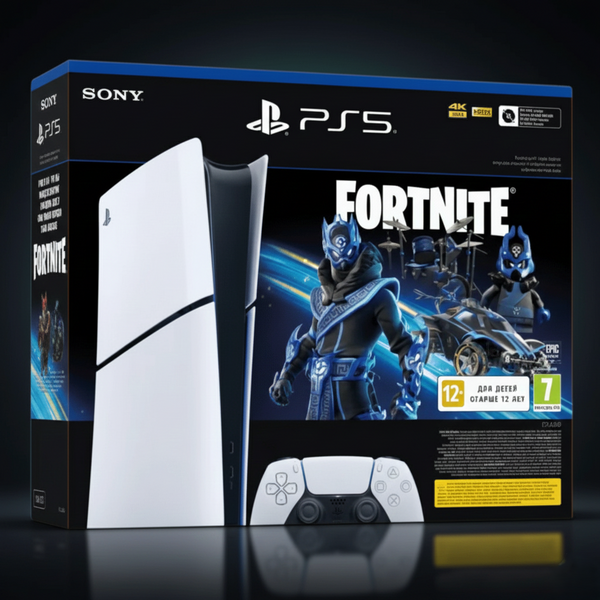 Sony PlayStation 5 Slim 1TB Digital Edition Console Bundle with Fortnite