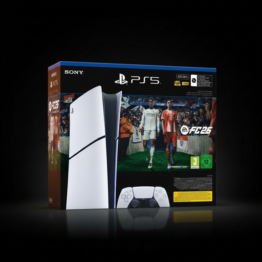 Sony PlayStation 5 Slim Digital Edition Console Bundle with EA Sports FC 26