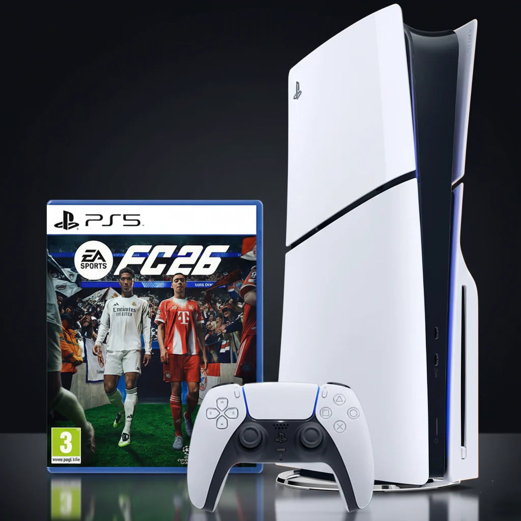 PlayStation 5 Slim نسخة الأقراص مع لعبة EA Sports FC 26