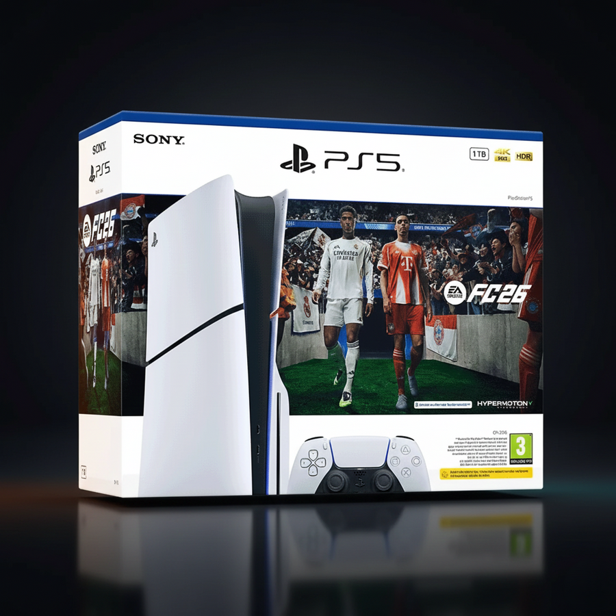 Sony PlayStation 5 Slim Blu-ray Edition Console – EA Sports FC 26 Bundle
