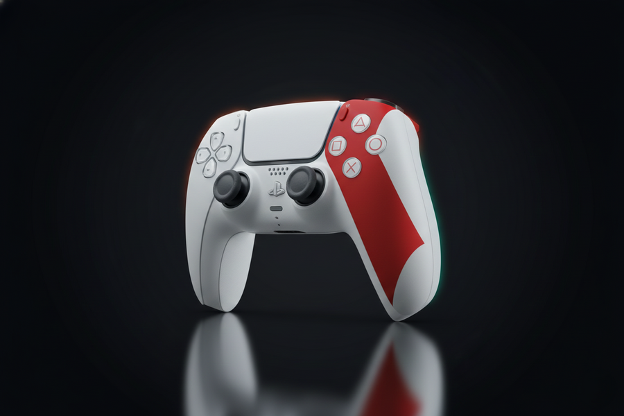 يد تحكم DualSense اللاسلكية – إصدار God of War 20th Anniversary Limited Edition – لجهاز PS5