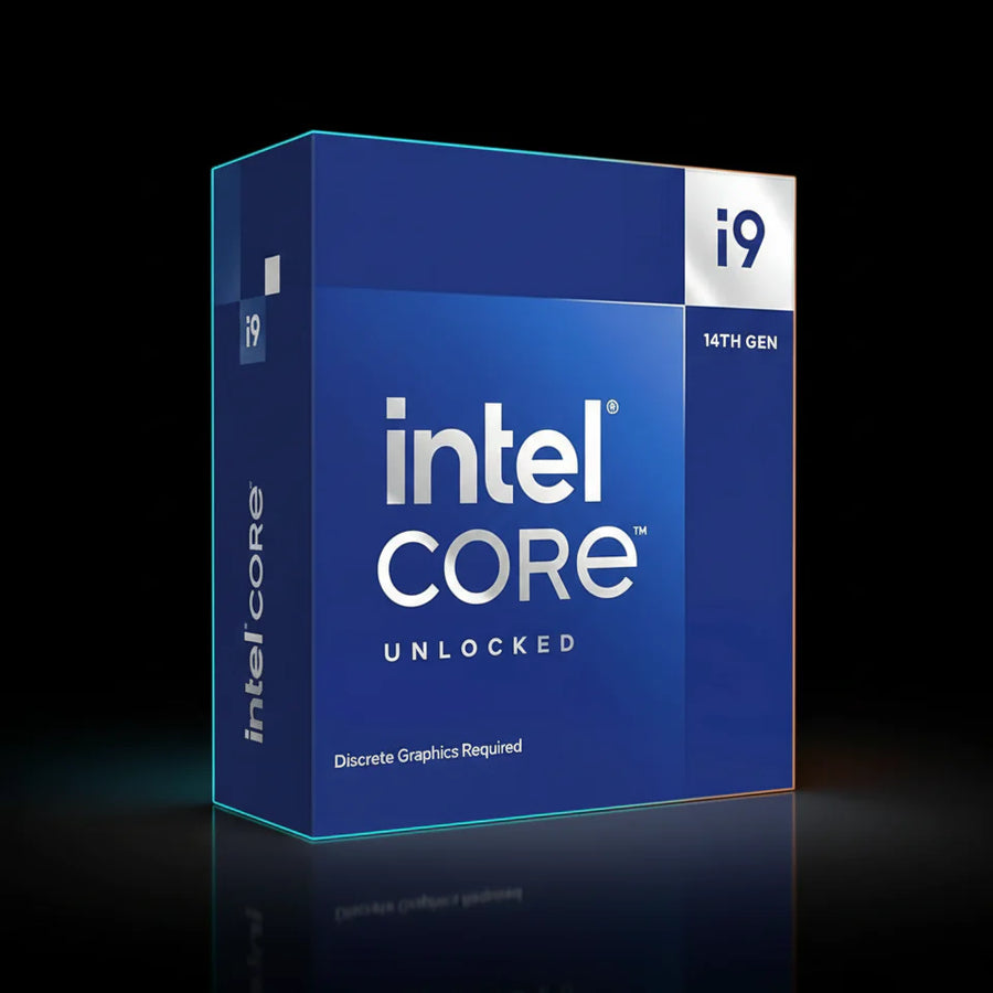 معالج Intel Core i9-14900K إصدار Tray بعدد 24 نواة و32 خيط معالجة بتردد يصل إلى 6.0 جيجاهرتز – طاقة قصوى 253 واط – مقبس LGA1700 – معامل ضرب مفتوح – مزود برسوميات Intel UHD 770