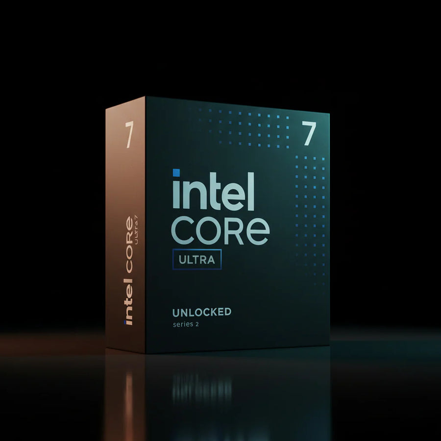 معالج Intel Core Ultra 7 265K إصدار Tray بعدد 20 نواة و28 خيط معالجة بتردد يصل إلى 5.5 جيجاهرتز – مزود بوحدة NPU – مقبس LGA1851 – معامل ضرب مفتوح