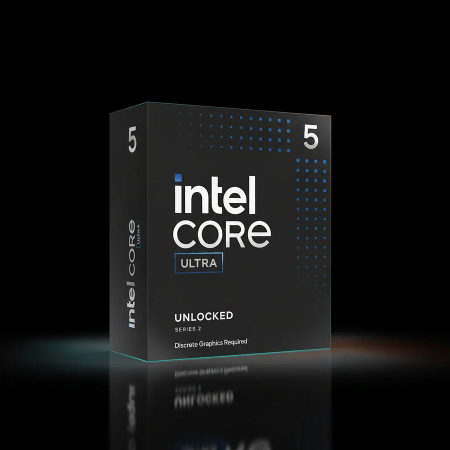 معالج Intel Core Ultra 5 245KF إصدار Tray بعدد 14 نواة و20 خيط معالجة بتردد يصل إلى 5.2 جيجاهرتز – مزود بوحدة NPU – مقبس LGA1851 – معامل ضرب مفتوح – بدون رسومات مدمجة