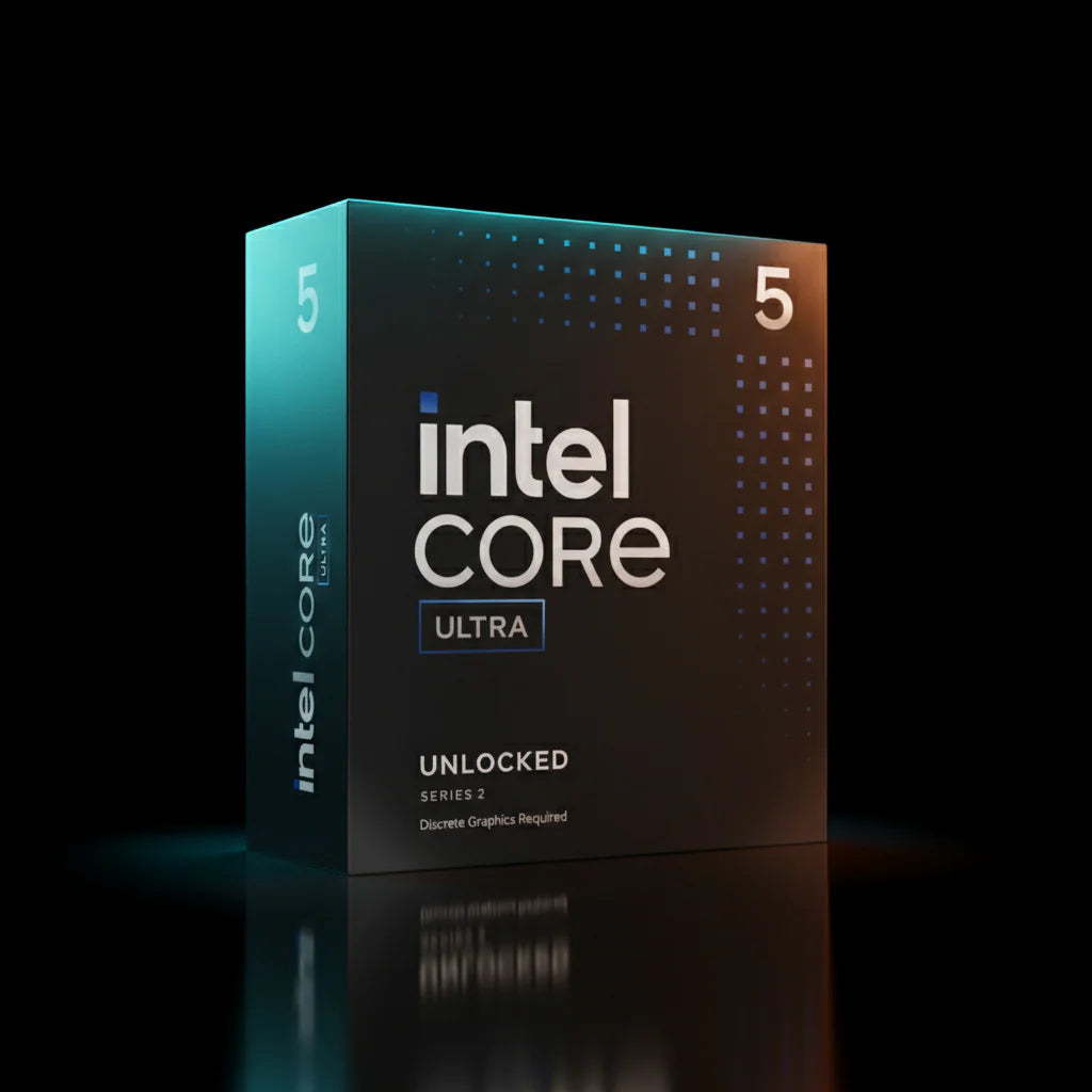 معالج Intel Core Ultra 5 245K إصدار Tray بعدد 14 نواة و20 خيط معالجة بتردد يصل إلى 5.2 جيجاهرتز – مزود بوحدة NPU – مقبس LGA1851 – معامل ضرب مفتوح