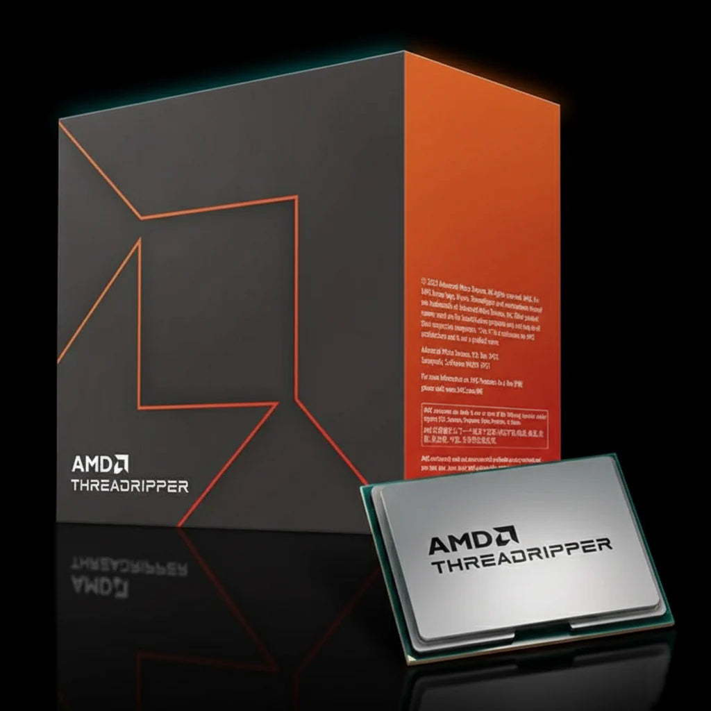 معالج AMD Ryzen Threadripper 7960X بعدد 24 نواة و48 خيط معالجة بتردد يصل إلى 5.3 جيجاهرتز – معمارية Zen 4 – مقبس sTR5