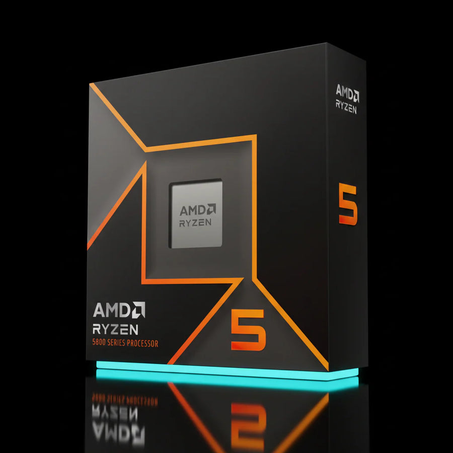 معالج AMD Ryzen 5 9500F بعدد 6 أنوية و12 خيط معالجة بتردد يصل إلى 5.0 جيجاهرتز – معمارية Zen 5 – مقبس AM5