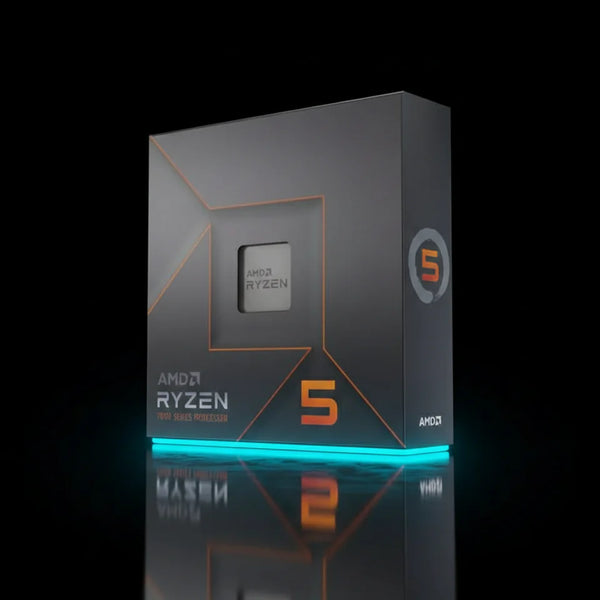 معالج AMD Ryzen 5 7600X بعدد 6 أنوية و12 خيط معالجة بتردد يصل إلى 5.3 جيجاهرتز – معمارية Zen 4 – مقبس AM5