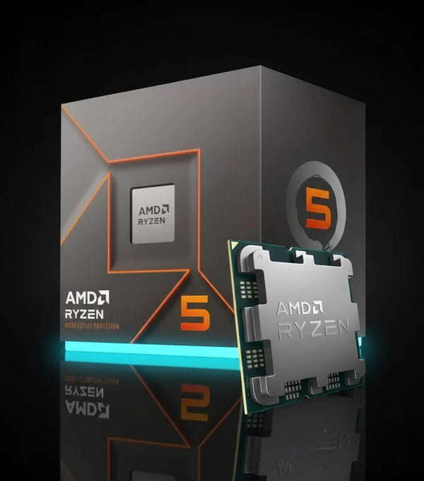 معالج AMD Ryzen 5 8700F بعدد 8 أنوية و16 خيط معالجة بتردد يصل إلى 5.0 جيجاهرتز – معمارية Zen 4 – مقبس AM5