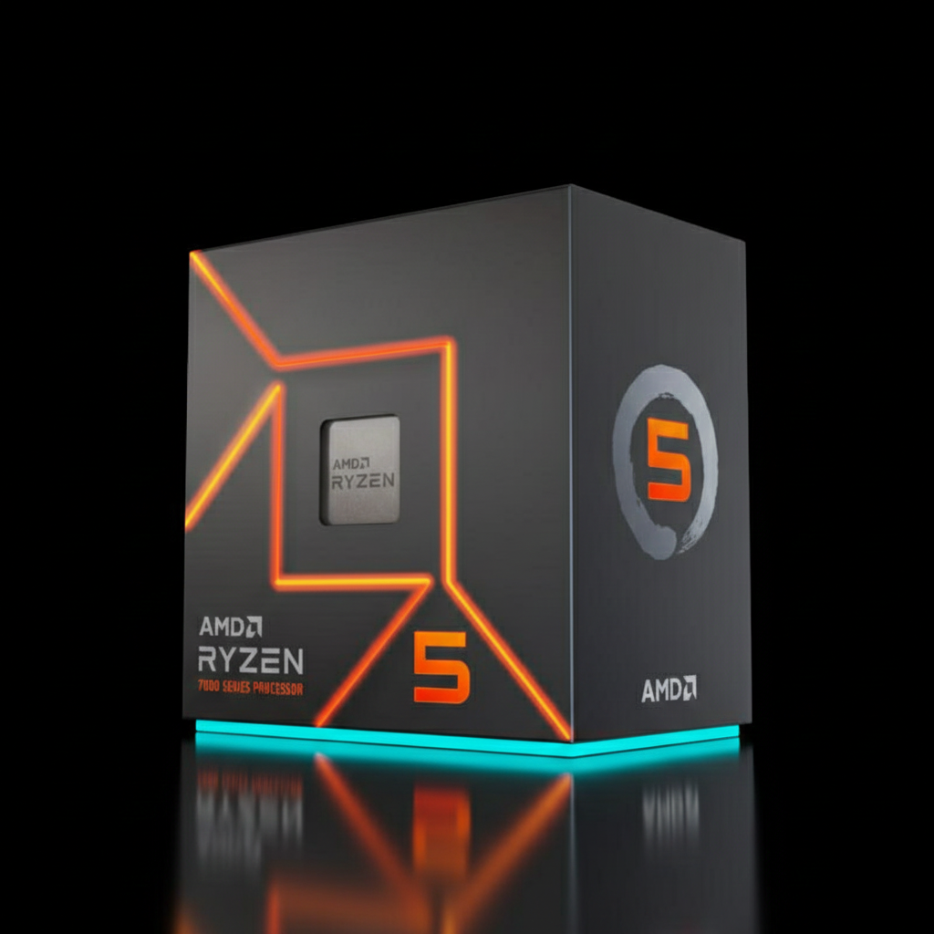 AMD Ryzen 5 7400F 6-Core 12-Thread Processor (Up to 4.7GHz, Zen 4, AM5)