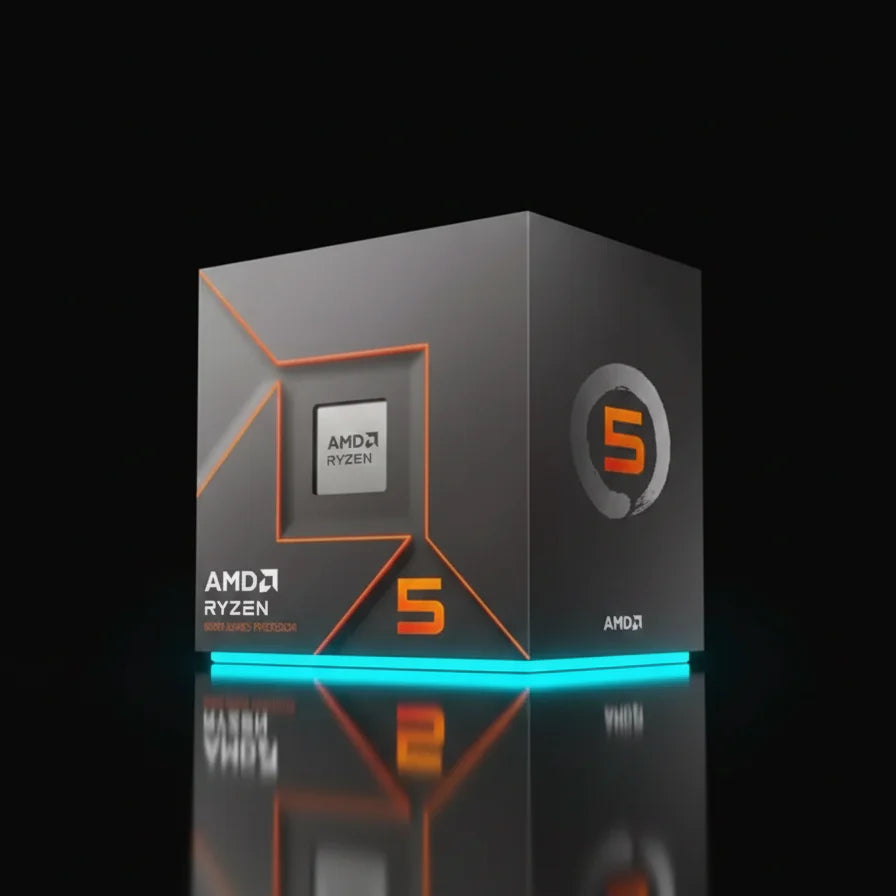 معالج AMD Ryzen 5 8400F بعدد 6 أنوية و12 خيط معالجة بتردد يصل إلى 4.7 جيجاهرتز – معمارية Zen 4 – مقبس AM5