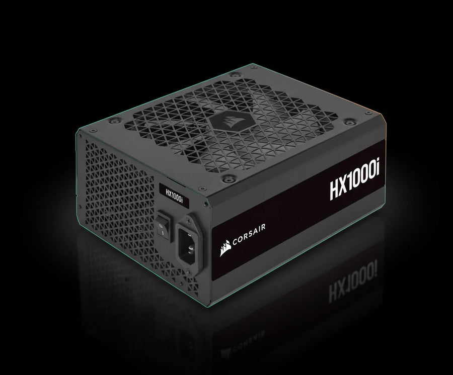 مزود طاقة Corsair HX1000i بقدرة 1000 واط 80+ بلاتينيوم فل موديلر ATX 3.0 PCIe 5.0 – أسود