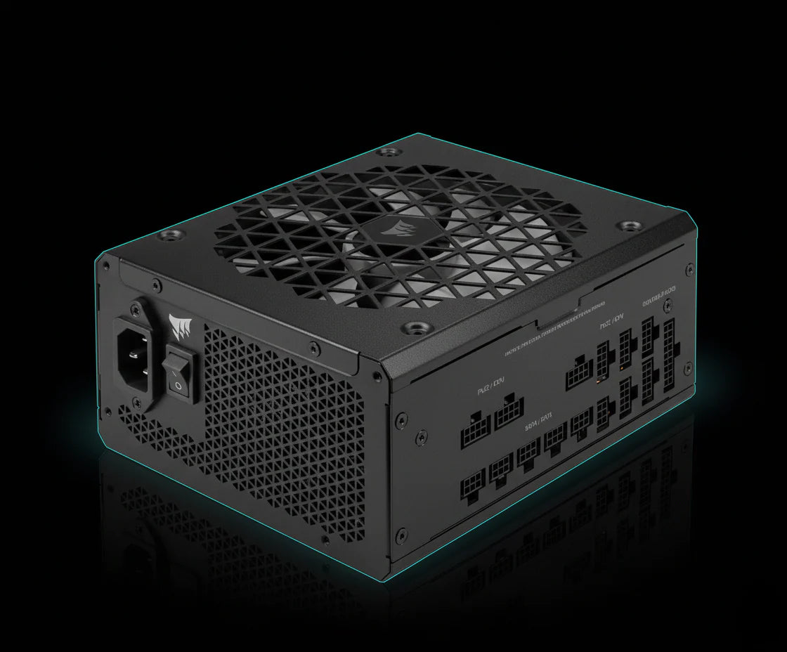 مزود طاقة Corsair RM1000x SHIFT بقدرة 1000 واط 80+ جولد فل موديلر ATX 3.0 PCIe 5.0 – مروحة 140 ملم