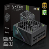 GameMax GX PRO 1250G 1250W 80+ Gold Fully Modular ATX 3.1 PCIe 5.1 Power Supply – Black