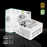 GameMax GX PRO 1250G 1250W 80+ Gold Fully Modular ATX Power Supply – White