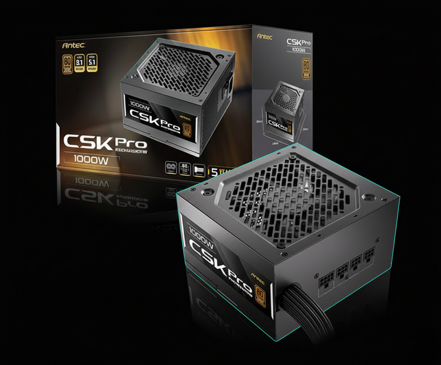 مزود طاقة Antec CSK 1000 PRO بقدرة 1000 واط ATX 3.1 شبه موديلر 80+ برونز