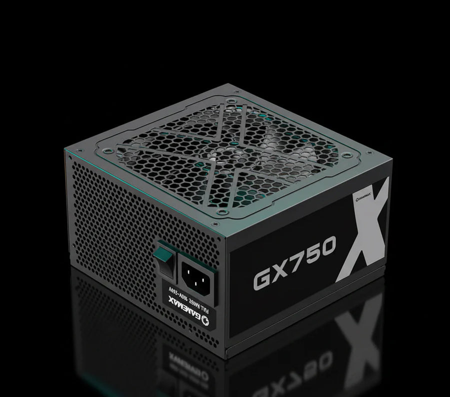 مزود طاقة GameMax GX-750 بقدرة 750 واط – ATX – شهادة 80+ Gold – معياري بالكامل (Fully Modular)