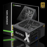 مزود طاقة GameMax GX-750 بقدرة 750 واط – ATX – شهادة 80+ Gold – معياري بالكامل (Fully Modular)