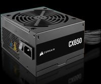 مزود طاقة Corsair CX650 بقدرة 650 واط – ATX – شهادة 80+ Bronze – غير معياري (Non-Modular)