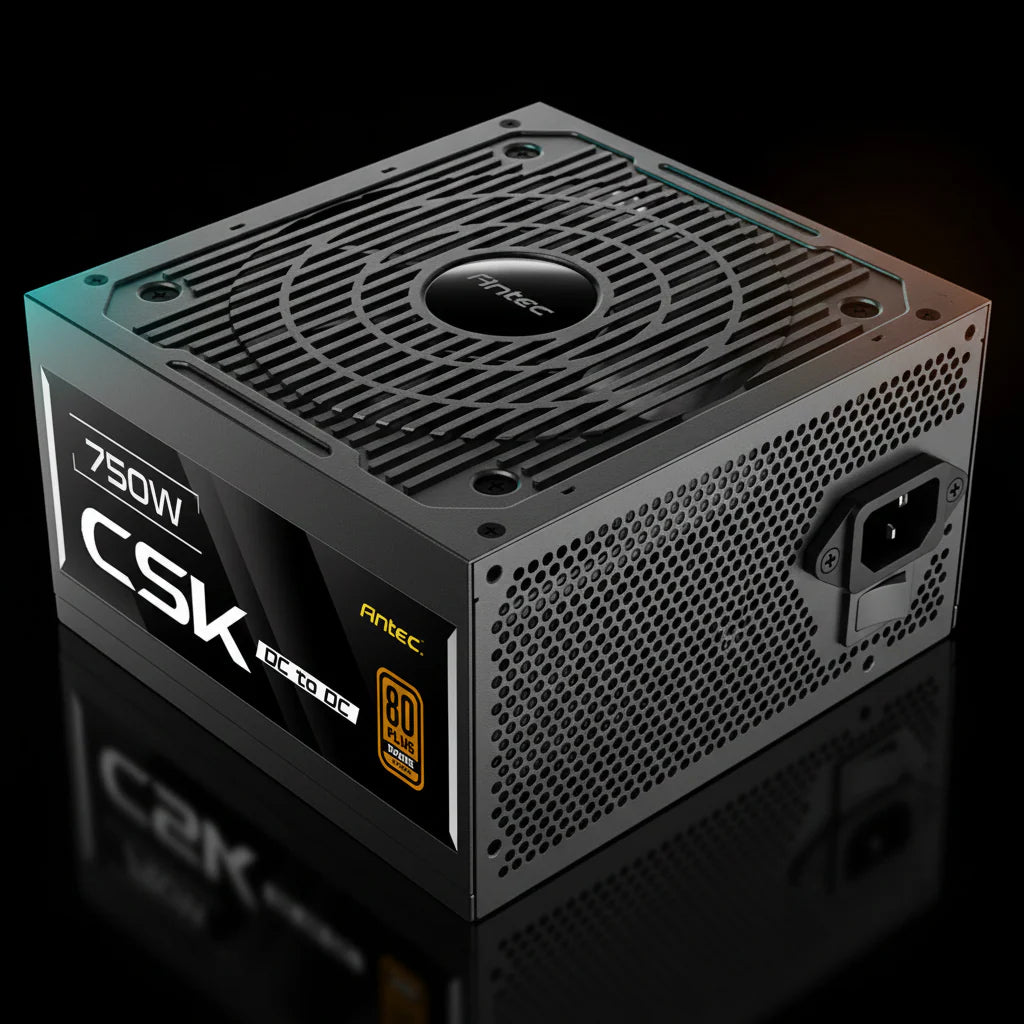 مزود طاقة Antec CSK 750 DC بقدرة 750 واط – ATX – شهادة 80+ Bronze – تقنية DC-to-DC – غير معياري (Non-Modular)