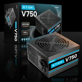 مزود طاقة Antec ATOM V750 بقدرة 750 واط – ATX – Active PFC – مروحة صامتة 120 مم – غير معياري (Non-Modular) – شهادة 80+