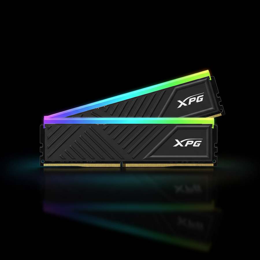 ذاكرة ADATA XPG SPECTRIX D35G RGB Black بسعة 32 جيجابايت (2×16GB) DDR4 بتردد 3200 ميجاهرتز 
