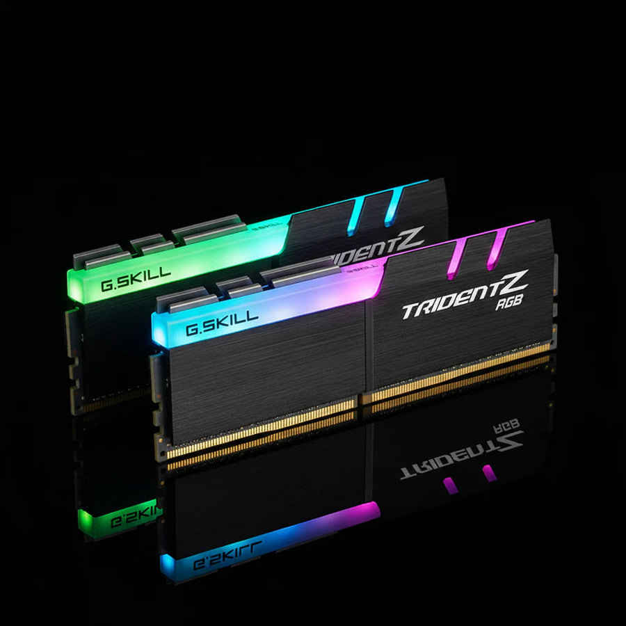 ذاكرة G.Skill Trident Z RGB بسعة 16 جيجابايت (2×8GB) DDR4 بتردد 3600 ميجاهرتز – توقيت CL18 