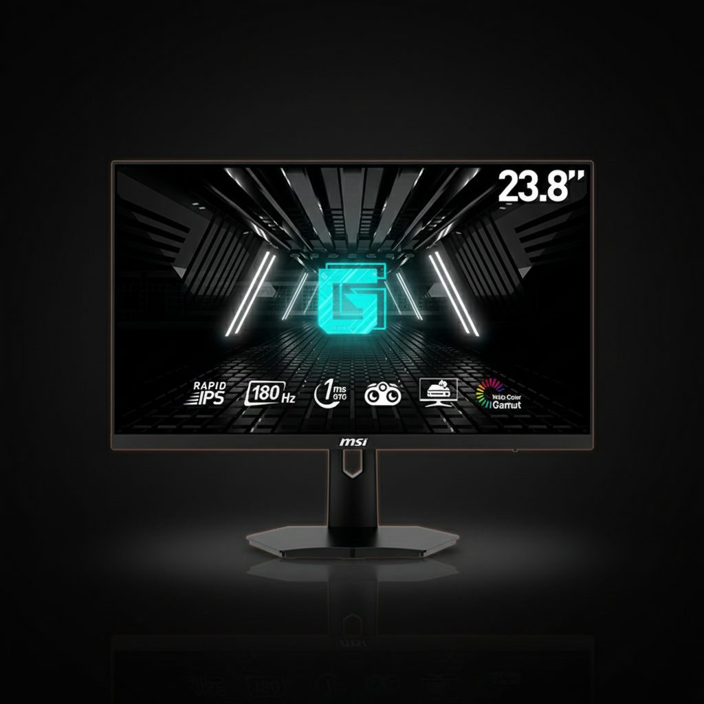 MSI G244F-E2 23.8-Inch Flat FHD Rapid IPS 180Hz 1ms Gaming Monitor