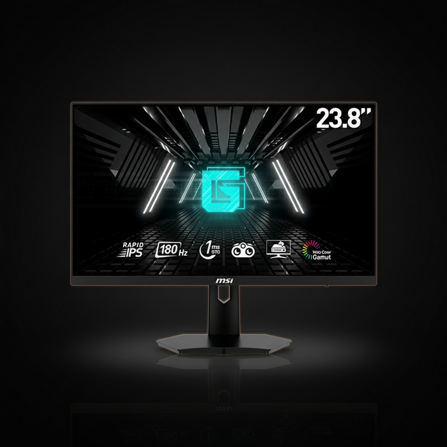 MSI G244F-E2 23.8-Inch Flat FHD Rapid IPS 180Hz 1ms Gaming Monitor