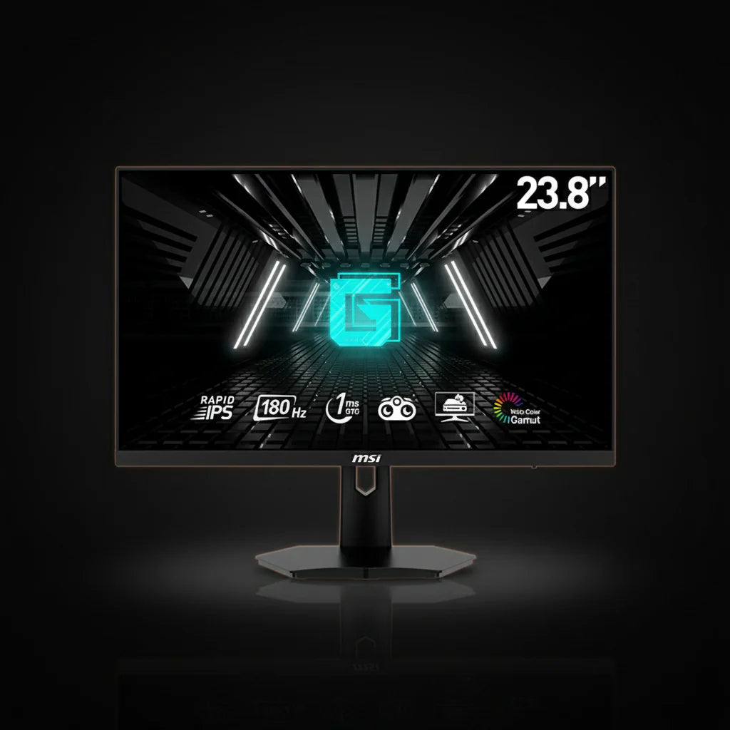MSI G244F-E2 23.8-Inch Flat FHD Rapid IPS 180Hz 1ms Gaming Monitor