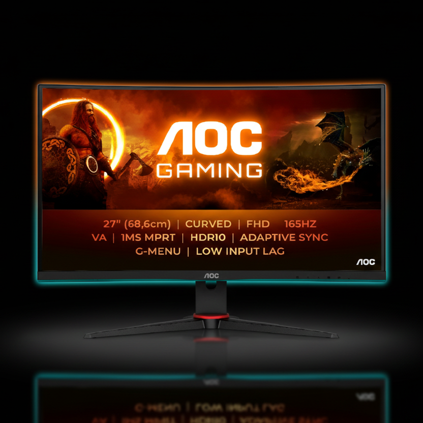 AOC Gaming C27G2E 27-Inch Curved FHD VA 165Hz 1ms Monitor
