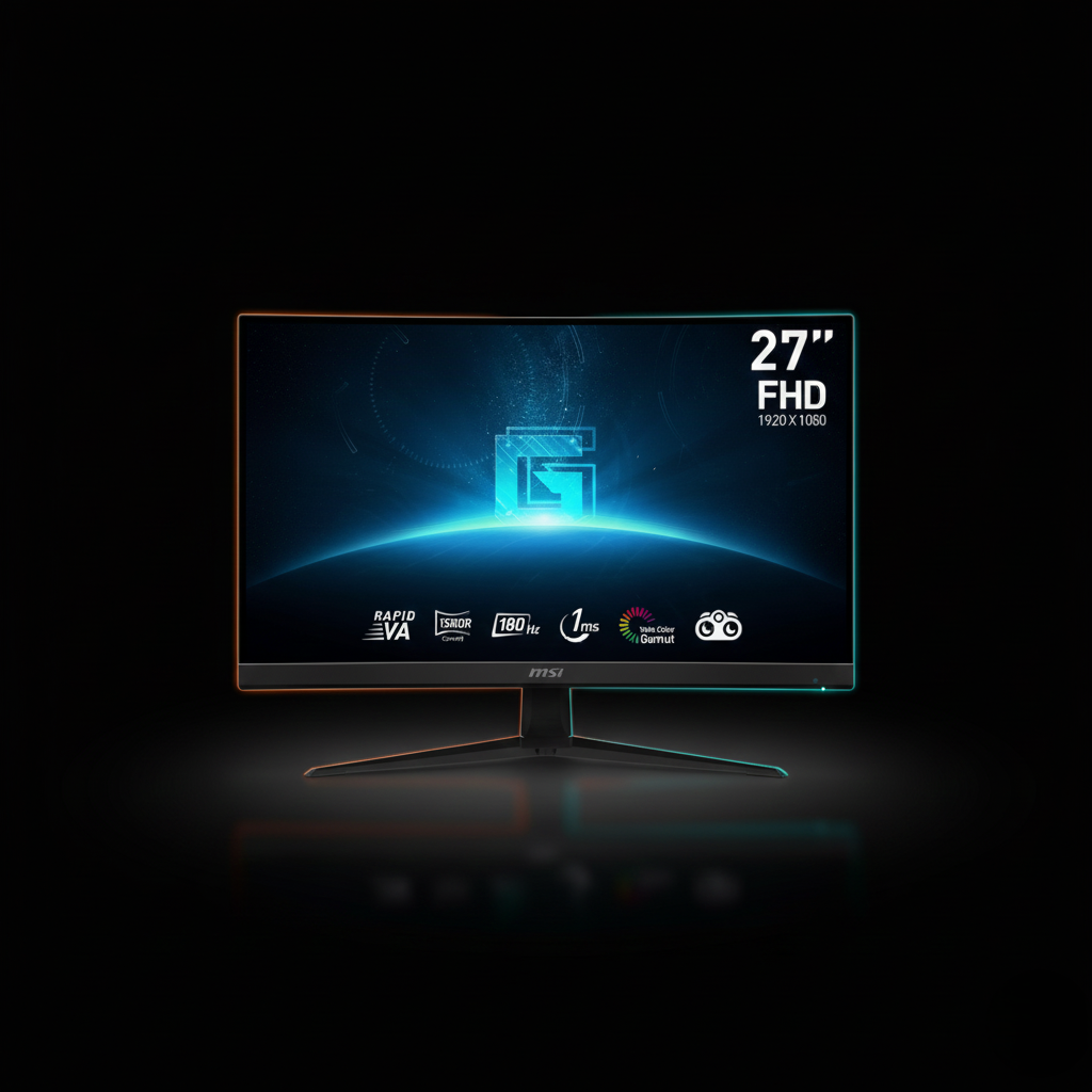 MSI G27C4 E3 27-Inch Curved FHD 180Hz 1ms Gaming Monitor