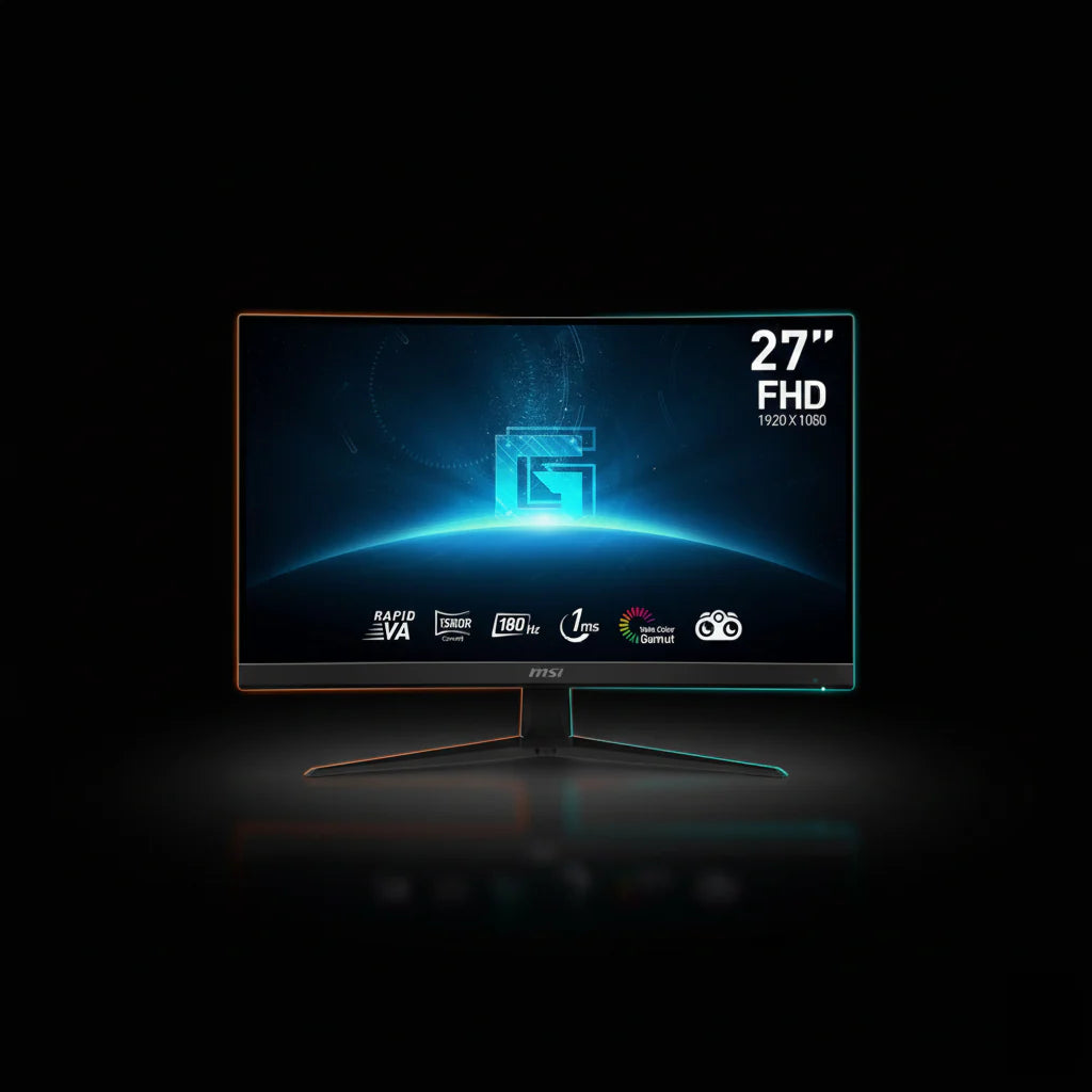 MSI G27C4 E3 شاشة ألعاب 27 بوصة منحنية FHD – 180 هرتز – 1 مللي ثانية
