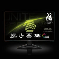 MSI MAG شاشة ألعاب 32 بوصة منحنية FHD – 250 هرتز – 1 مللي ثانية