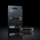 Samsung 9100 PRO 4TB NVMe 2.0 M.2 2280 SSD (PCIe 5.0 x4, Up to 14800MB/s Read, 13400MB/s Write)